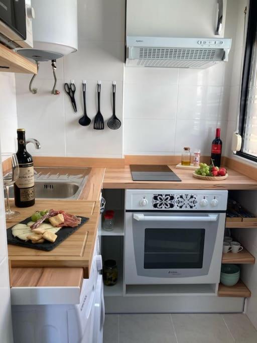 Coqueto Apartamento De Playa Con Piscina Y Terraza Valencia Bagian luar foto